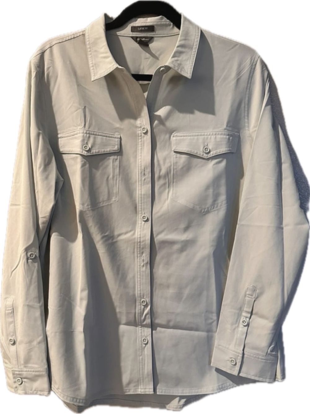 Eddie Bauer Classic Fit Mint Button-Down Shirt